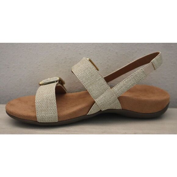 Vionic Women's Sz 7.5W Oatmeal/Beige Synthetic Reese Slingback Sandals - Picture 11 of 16